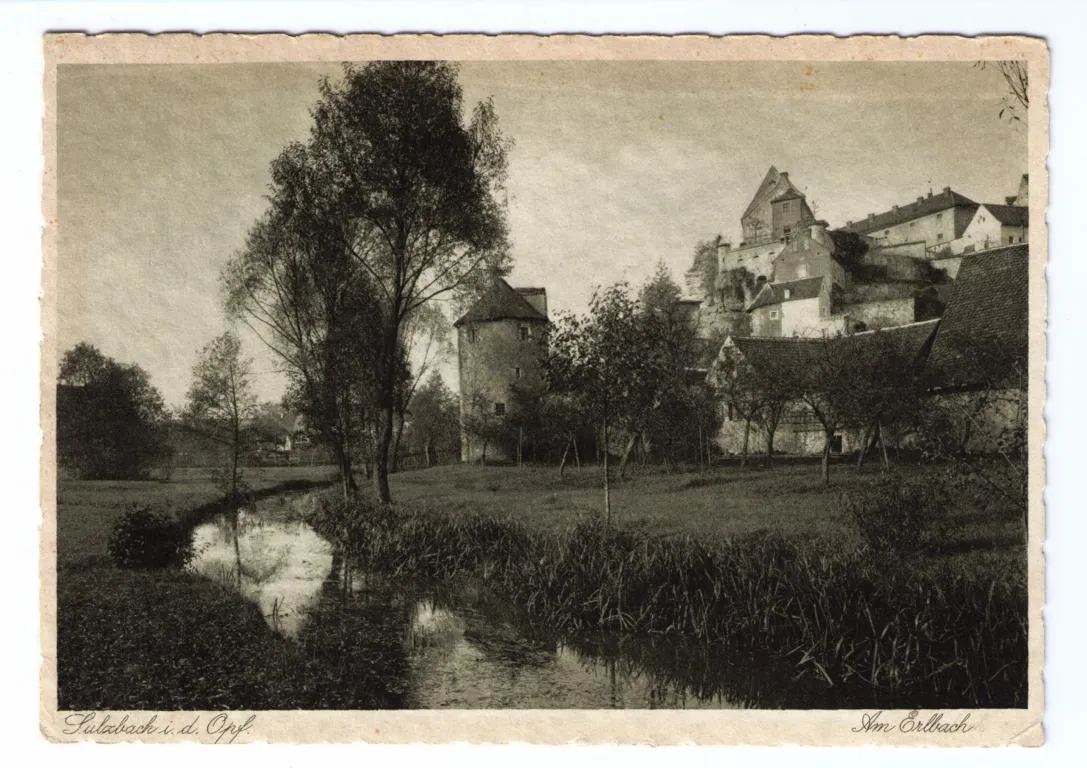 Der Pulverturm am Erlbach, aufgenommen 1931.